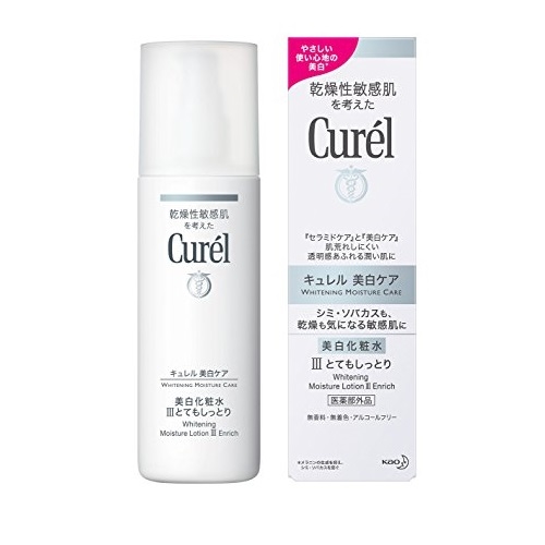 Nước hoa hồng dưỡng trắng da CUREL WHITENING MOISTURE LOTION 3 ENRIC 140mL - Nhật Bản