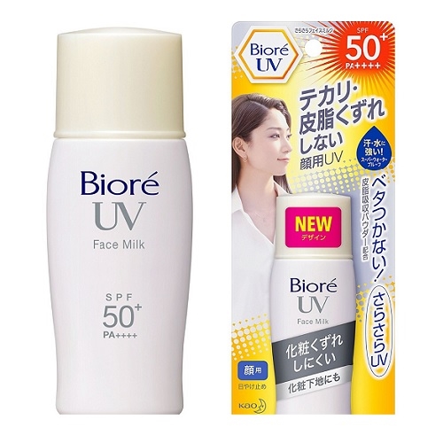 Kem chống nắng mặt BIORE UV FACE MILK SUNSCREEN SPF 50, PA+++ (30ml) - Nhật Bản