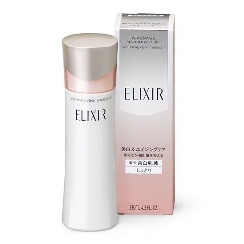 Sữa dưỡng ẩm trắng da Elixir Whitening Clear Emulsion 130mL - Nhật Bản