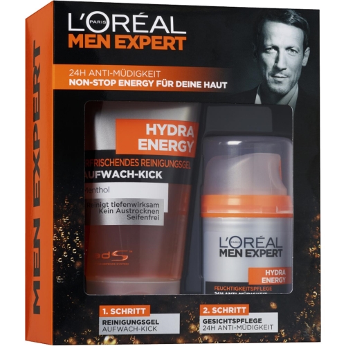 Set sữa rửa mặt và kem dưỡng da nam Loreal Men Expert Hydra Energy - Đức