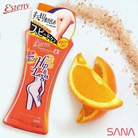 Gel tan mỡ Sana Esteny Hot Massage Fit Sauna Waits Face & Body 220ml - Nhật Bản