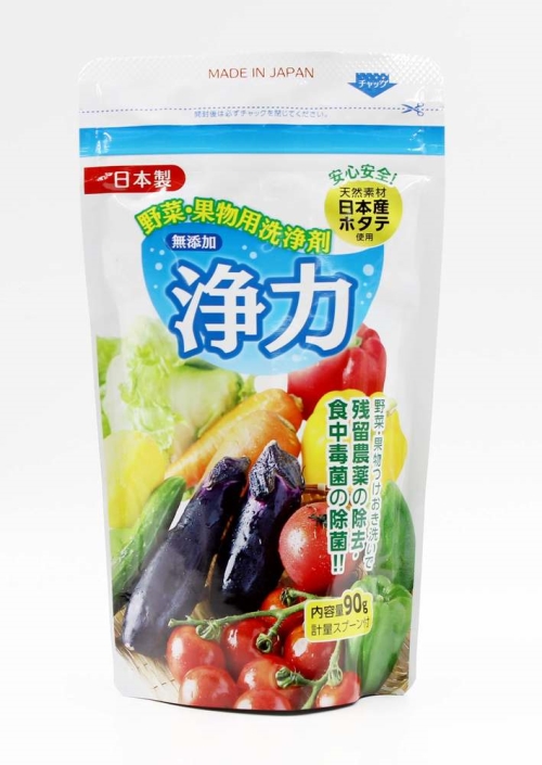  Bột rửa rau củ, thịt cá chiết xuất từ vỏ sò Jyoriko 90g (kèm thìa đong)