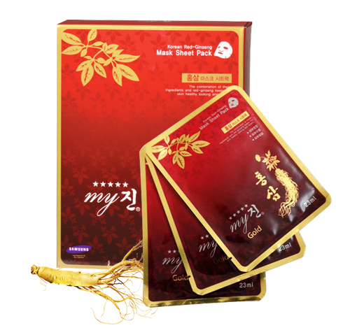 Hộp 10 miếng mặt nạ hồng sâm My Gold 23ml (Hàn Quốc)