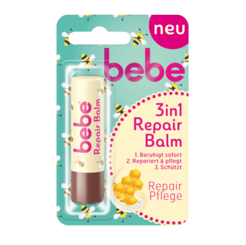 Son dưỡng môi Bebe 3in1 Repair Balm mật ong - Đức