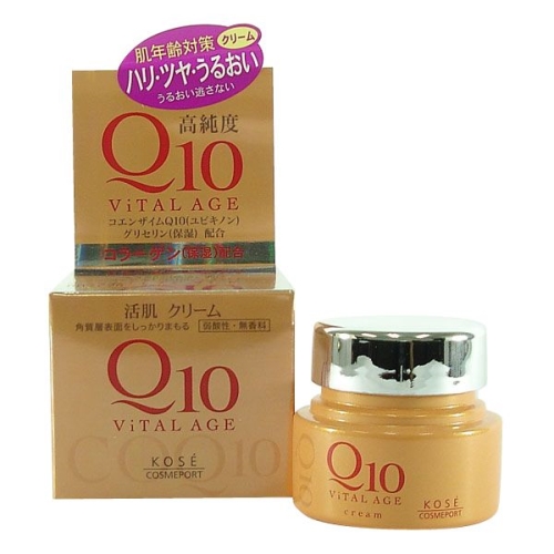 Kem chống nhăn & tái tạo da Kose Q10 Vital Age (40g) - Nhật Bản