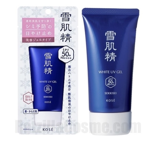 Kem chống nắng trắng da Kose sekkisei White UV gel 35g - Nhật Ban
