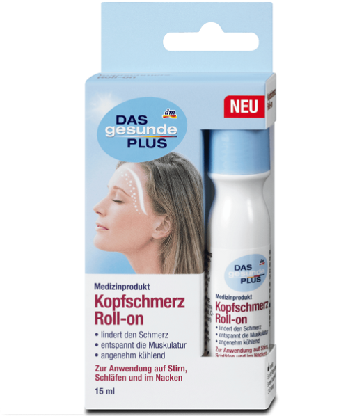 Thanh lăn giảm đau đầu Das Gesunde Plus Kopfschmerz Roll-on , Đức
