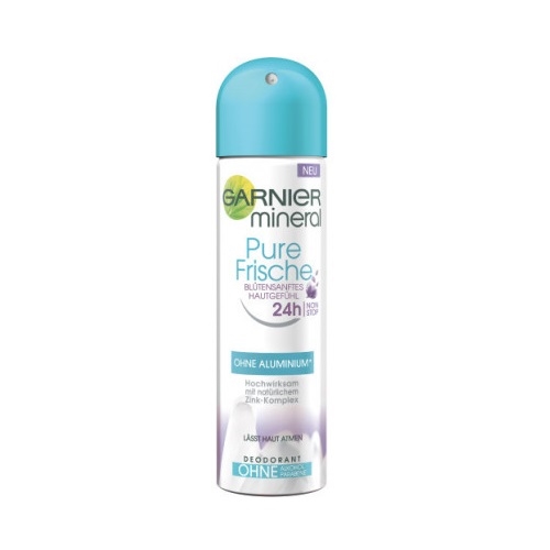 Xịt khử mùi Garnier Mineral Pure Frische  24h 150ml