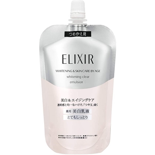 Sữa dưỡng ẩm trắng da Shiseido ELIXIR Whitening Clear Emulsion  (110mL) - (Túi thay thế)