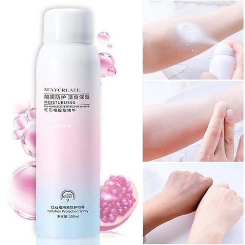 Xịt Chống Nắng Trắng Da Tức Thì Maycreate Moisturizing Spray 150ml