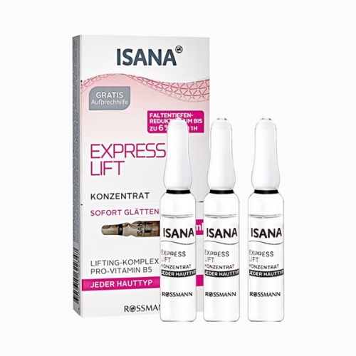 Tinh chất mờ nám, giảm nếp nhăn ISANA Express Lift (7x2ml) - Made in Germany