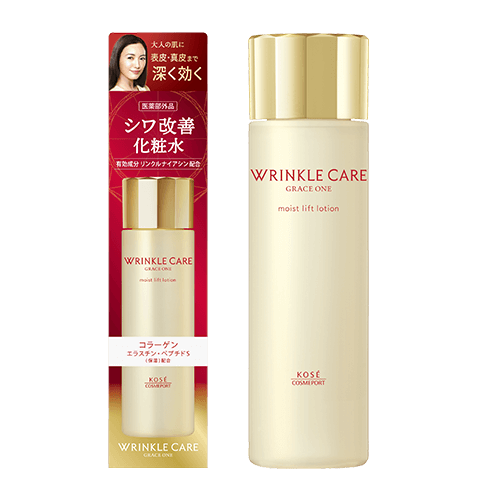 Nước hoa hồng dưỡng ẩm chống nhăn Kose Wrinkle Care Grace One (180ml)