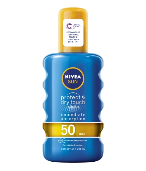 Xịt chống nắng dạng nước Nivea Sun UV Dry Protect 200ml - Hàng Đức