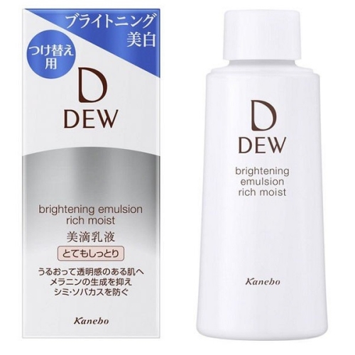 Lõi thay thế - Sữa dưỡng trắng da , siêu cấp ẩm Kabebo Dew Brightening Emulsion RICH MOIST (100ml)