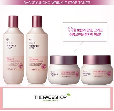 Nước hoa hồng chống nhăn  Wrinkle Stop Thefaceshop